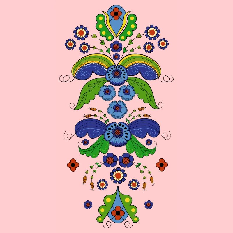 Folklore Blumen Kostüm - Kurbits