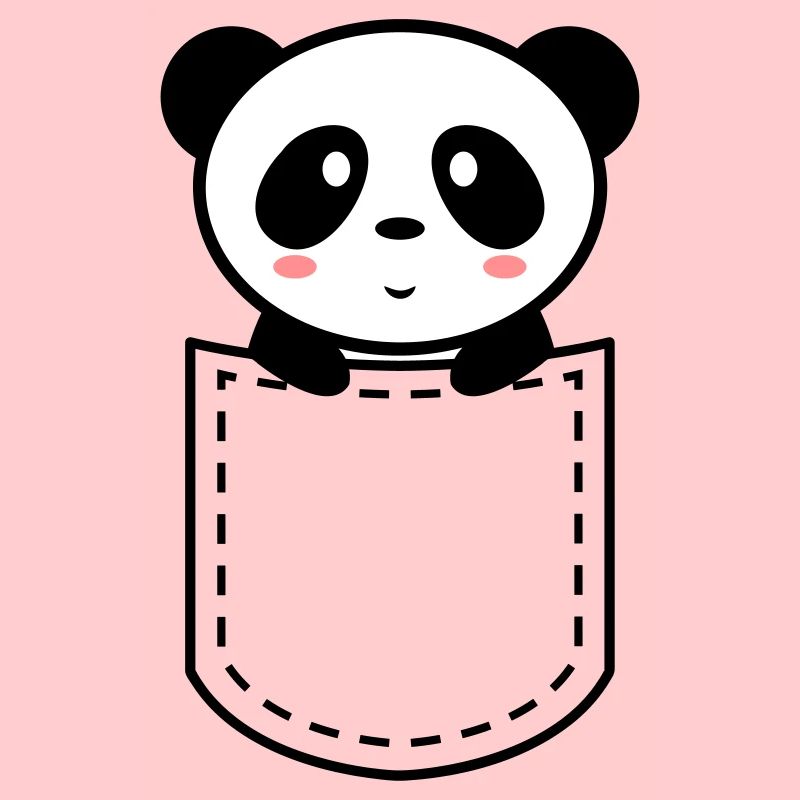 Panda in einer Tasche