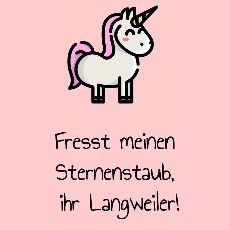 Einhorn Spruch Sternenstaub. Geschenk