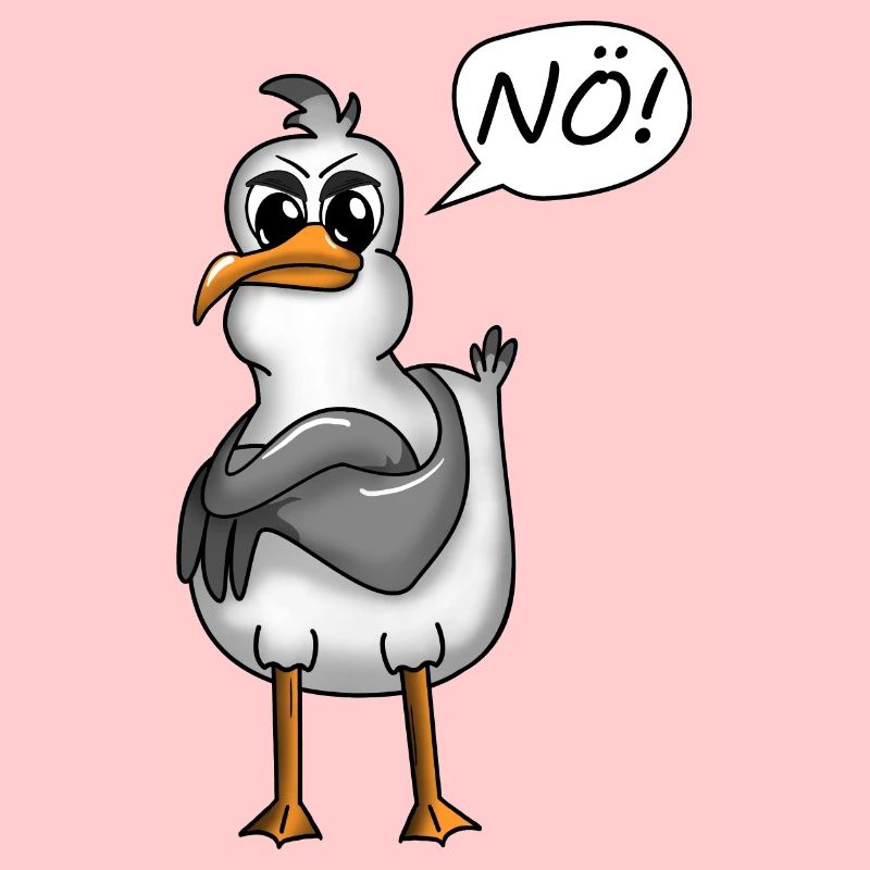 FUN SPASS PLATTDEUTSCHER SPRUCH MÖWE