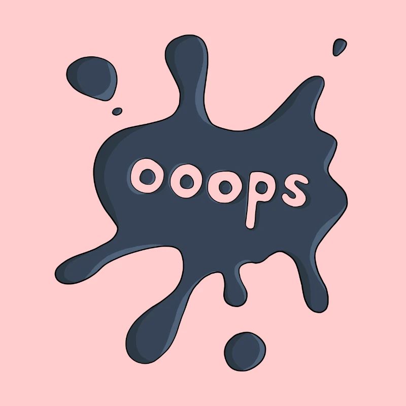 Fleck ooops dunkelblau