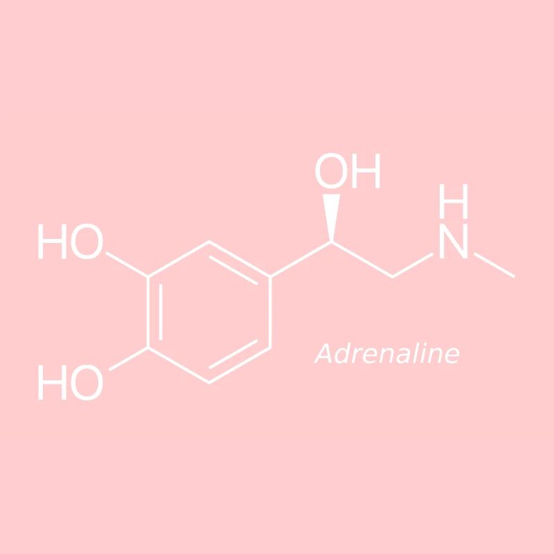 Adrenaline molecule - white by name