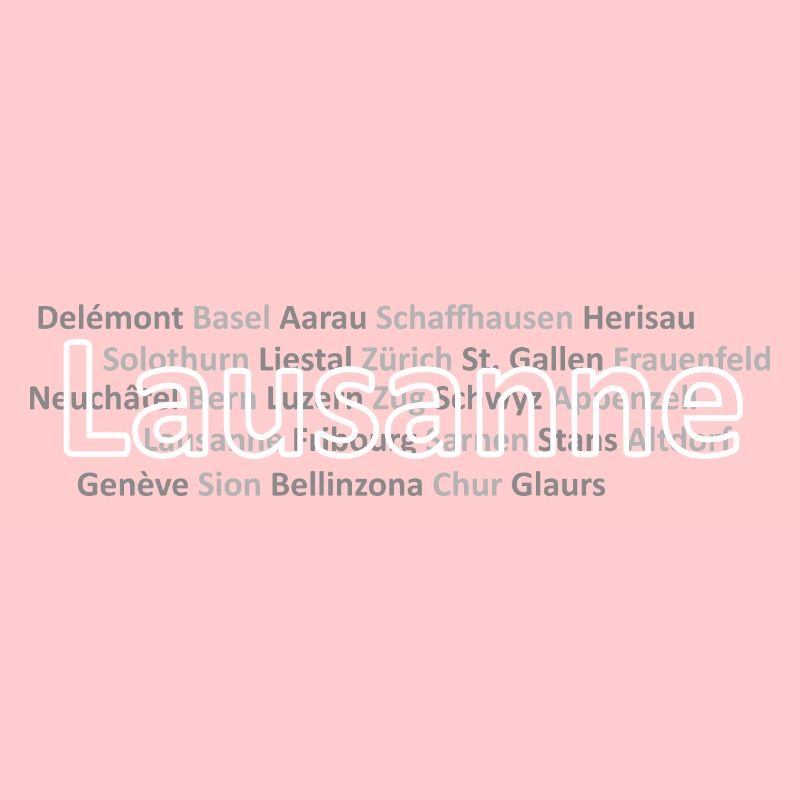 Villes suisses de Lausanne