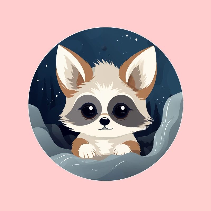 Renard nocturne de l’espace