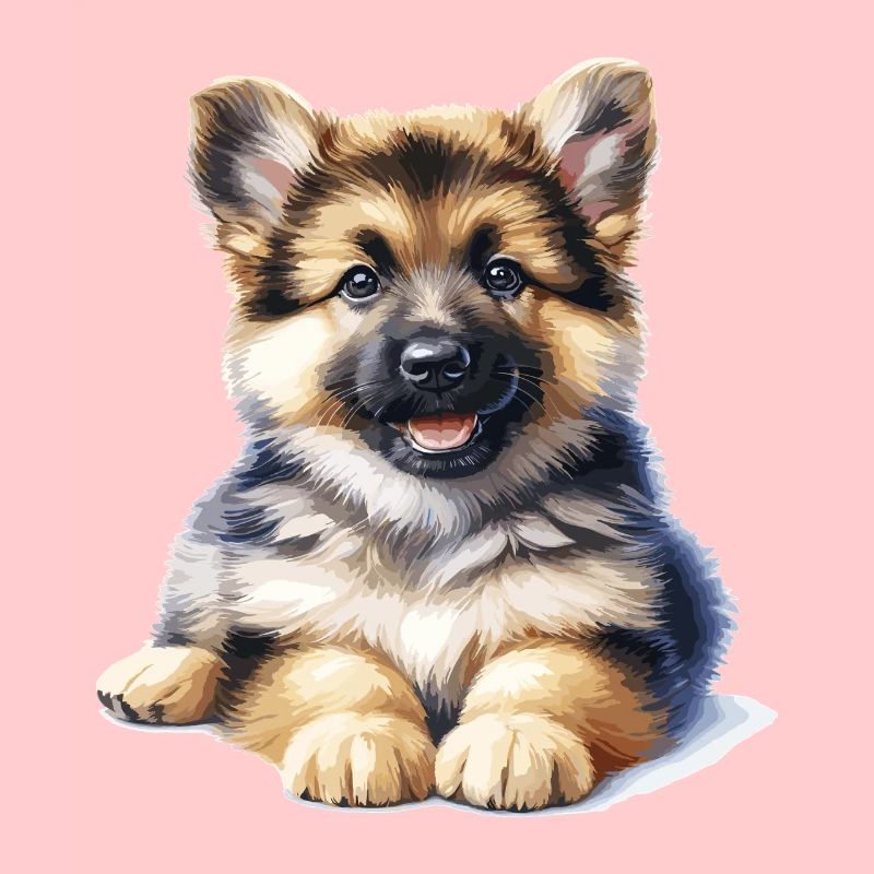 Kuschelwelpe Illustration