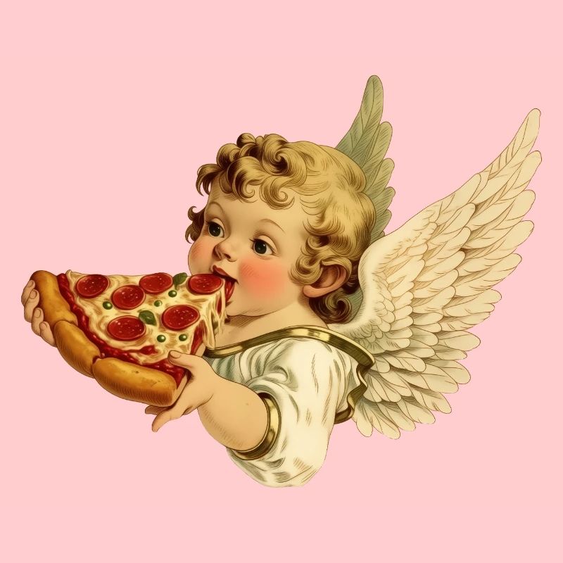 Pizza Cherub – Engelchen mit Pepperoni