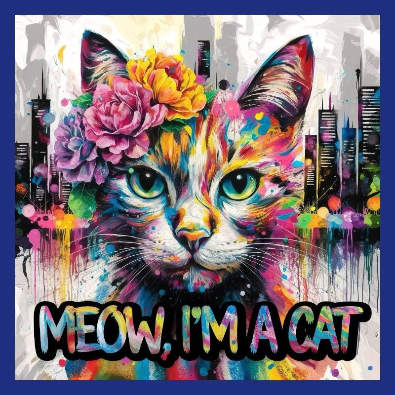 Kunstvolle Katze Version 2