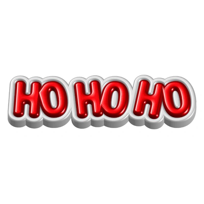 Ho Ho Ho – Conception 3D de Noël festive