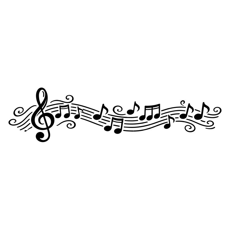 Notes musicales Clés de mélodie