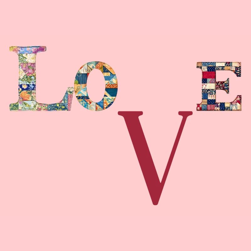 Love Patchwork Typography