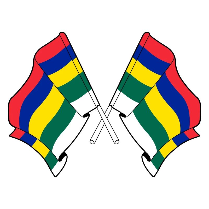 Crossed Terschelling Flags – Island Pride