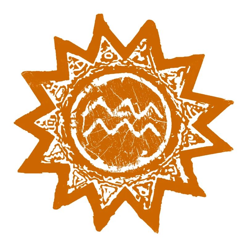 Astrologischer Wassermann Sonnen-Print