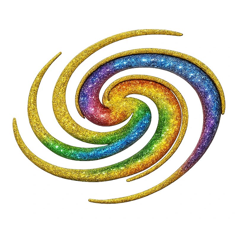 Galactic Rainbow Spiral