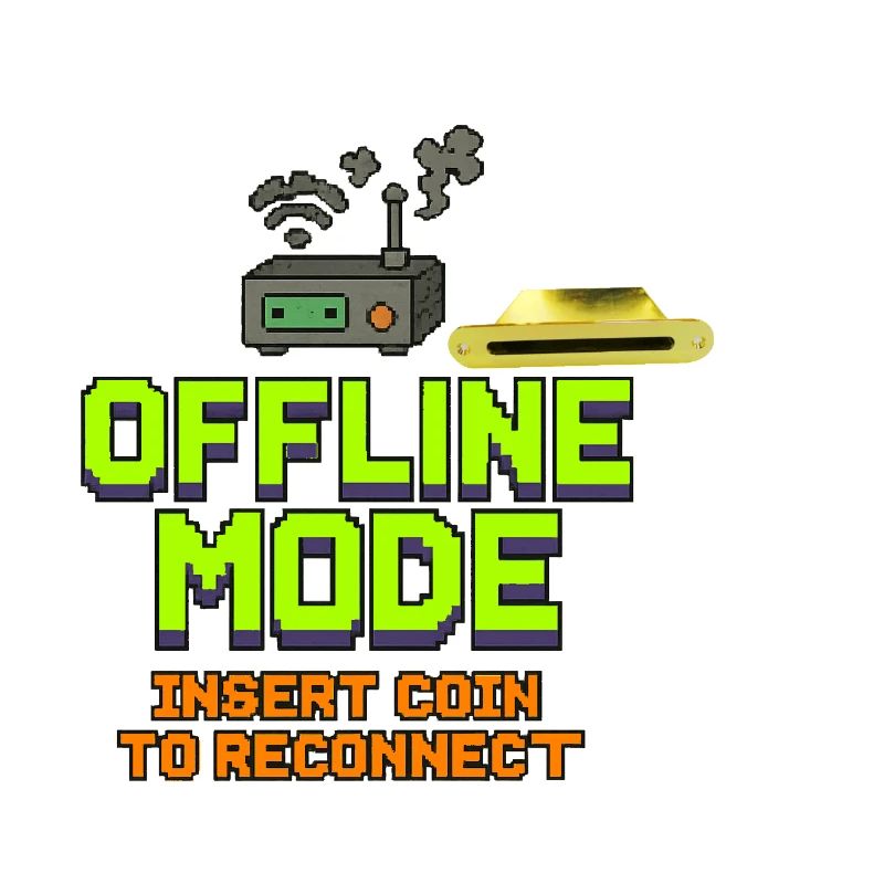 Retro-Gaming Offline-Modedesign