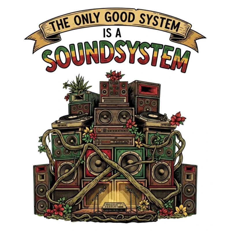 Système de sonorisation Collage Dub Reggae