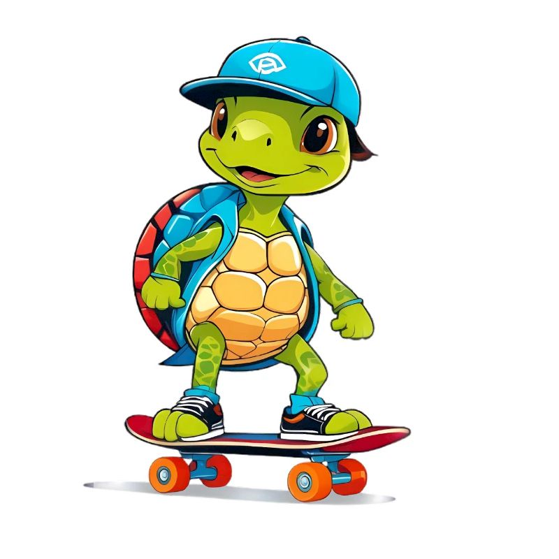 Turtle skateboard hero