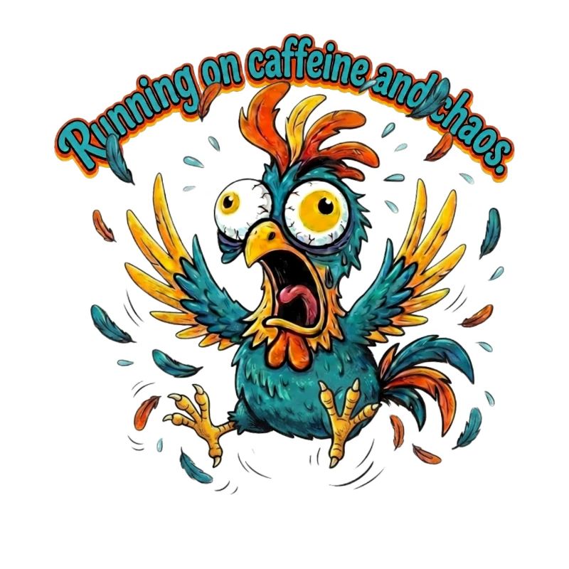 Kaffee und Chaos Hahn-Design