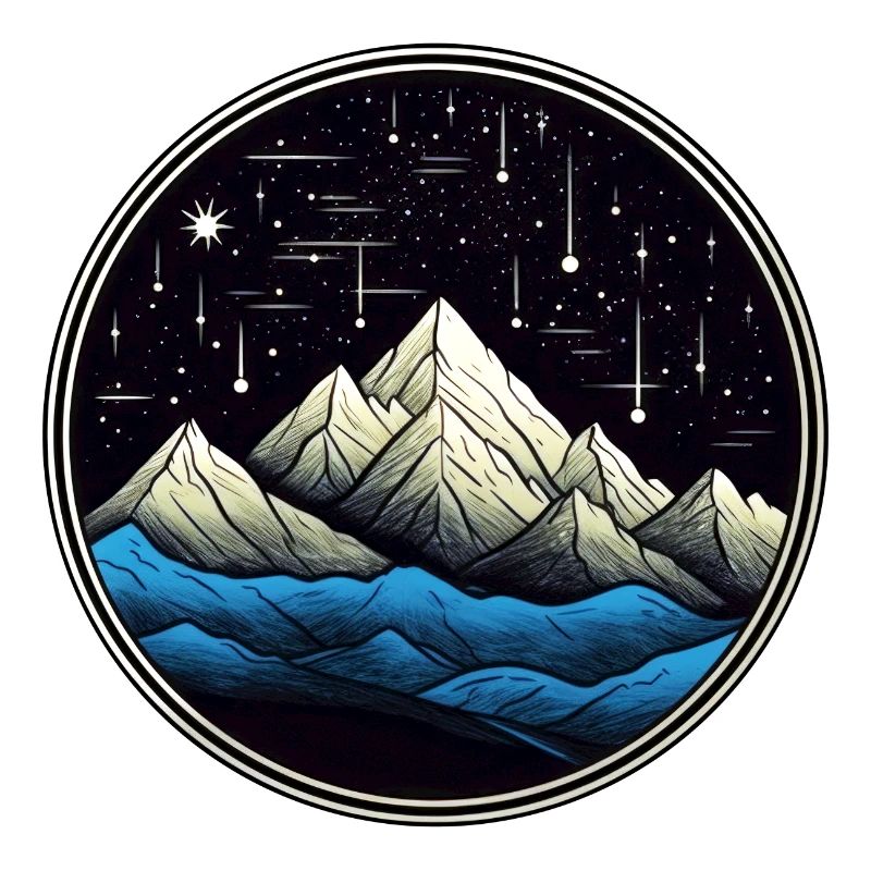 Starry Mountain Comet 01