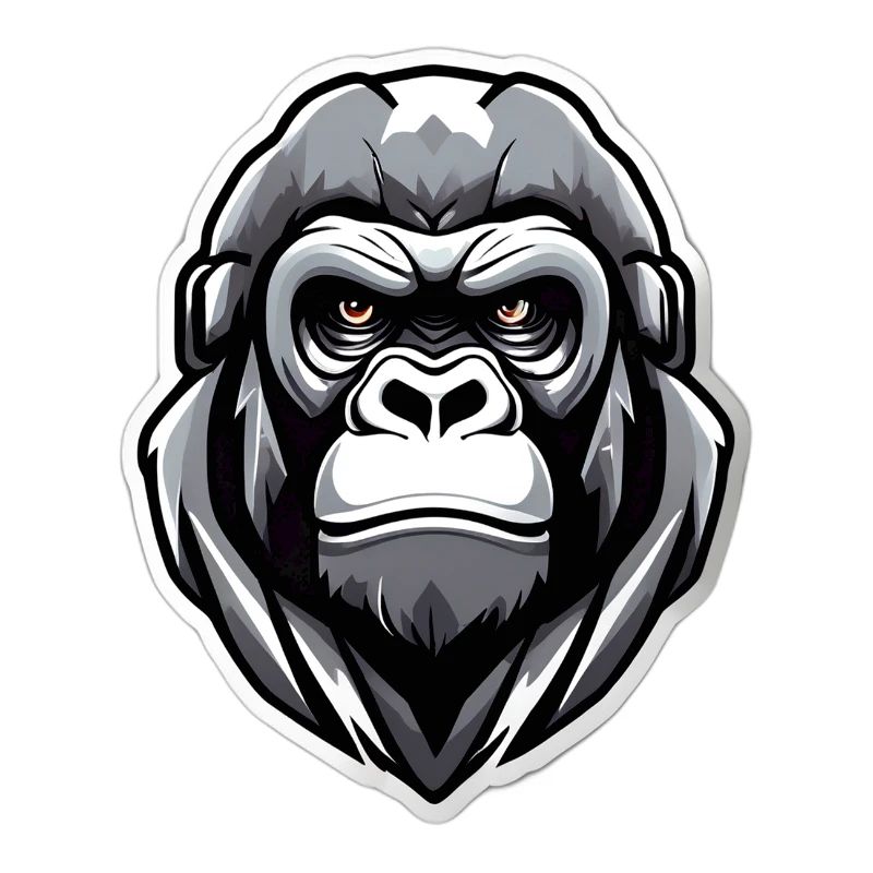 Gorilla-Krieger-Grafik