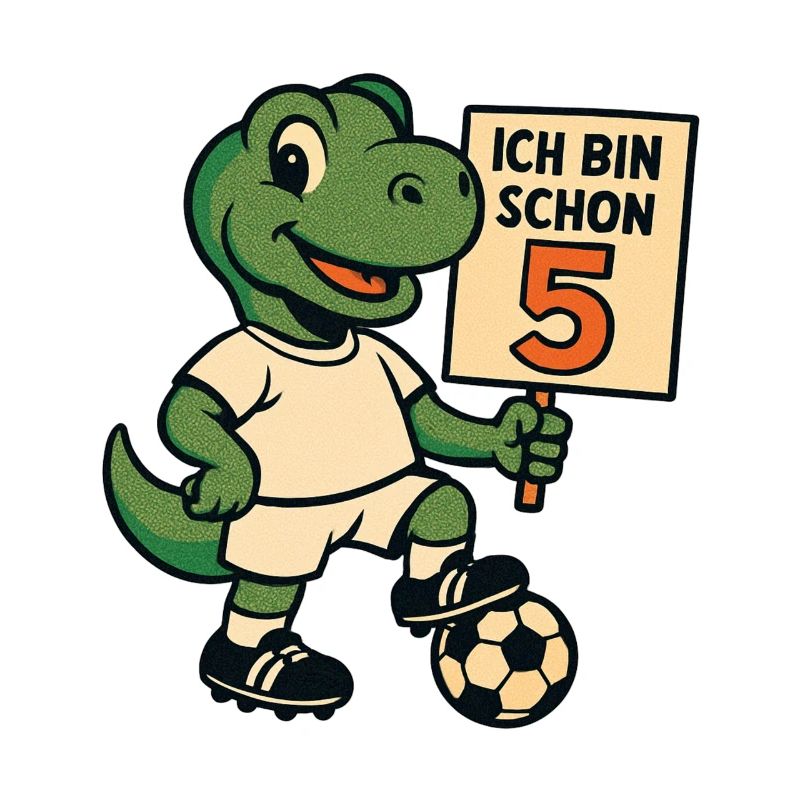 Süßer Dino Ich bin schon 5 Geburtstag