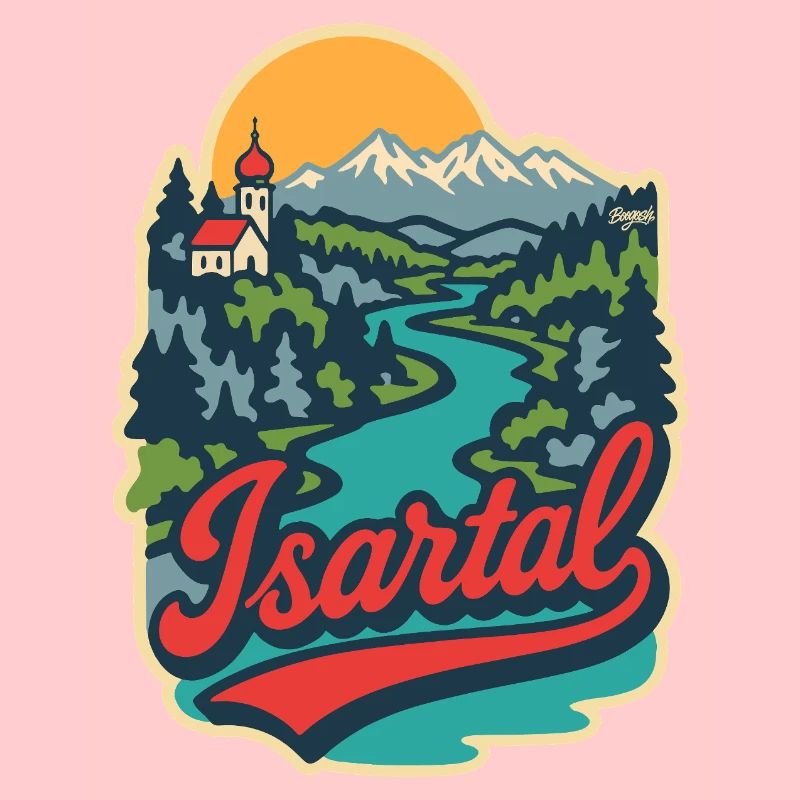 Isar Valley in Upper Bavaria