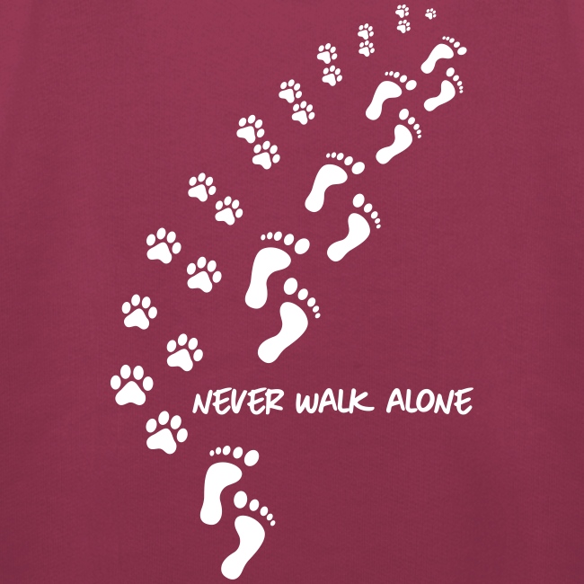 Vorschau: never walk alone dog - Kinder Premium Hoodie