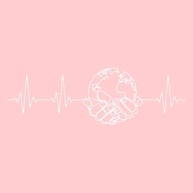 La terre dans les mains battement de coeur monde terrestre