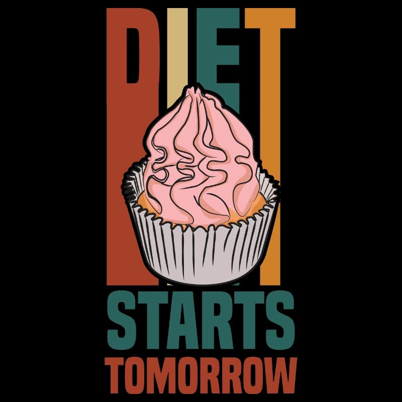 le régime commence demain (cupcake)