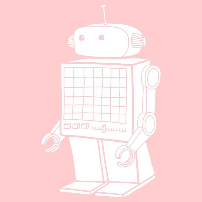 Retro Roboter – Vintage KI Android Design