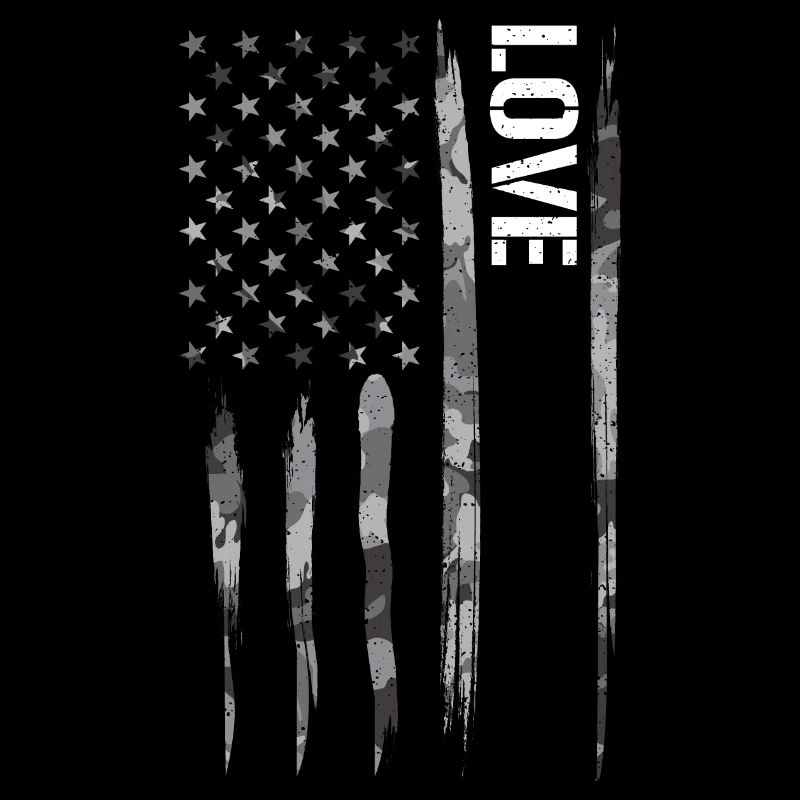 Amour - Drapeau américain