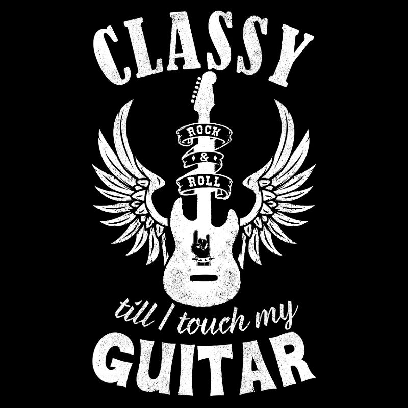 Classy till I touch my Guitar weiss
