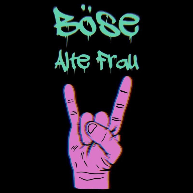 böse alte frau Spruch Geschenk