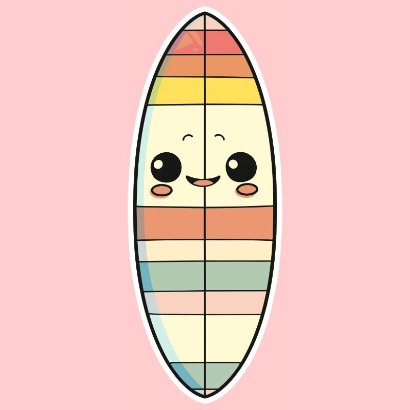 Surfboard Comic Style