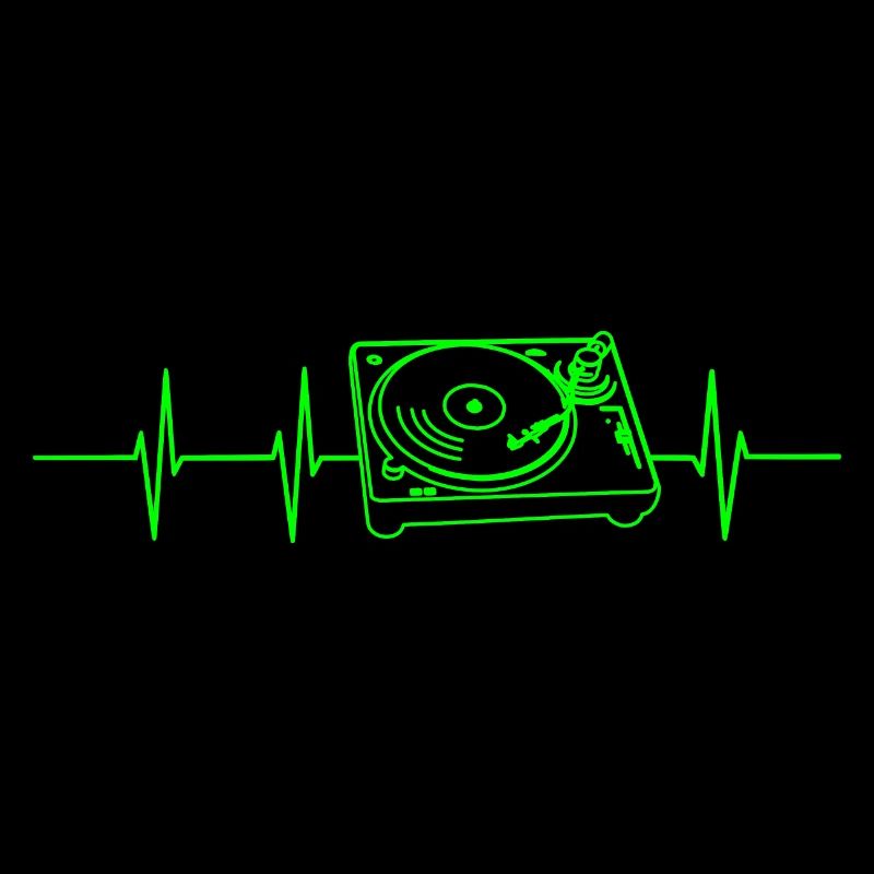 Fréquence cardiaque de la platine vinyle