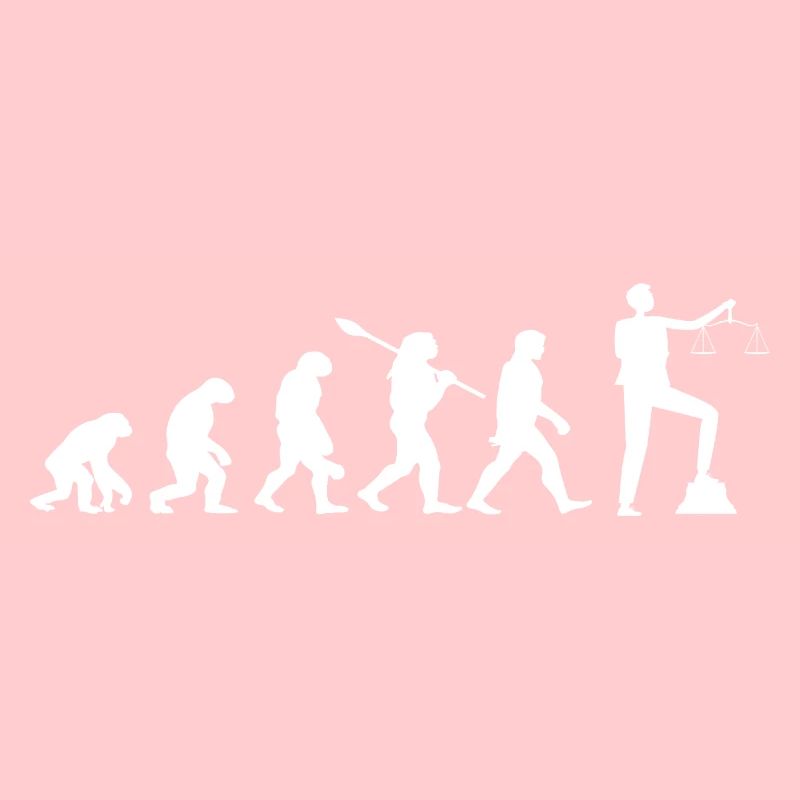 Evolution der Anwälte Humor Rechtsanwalt
