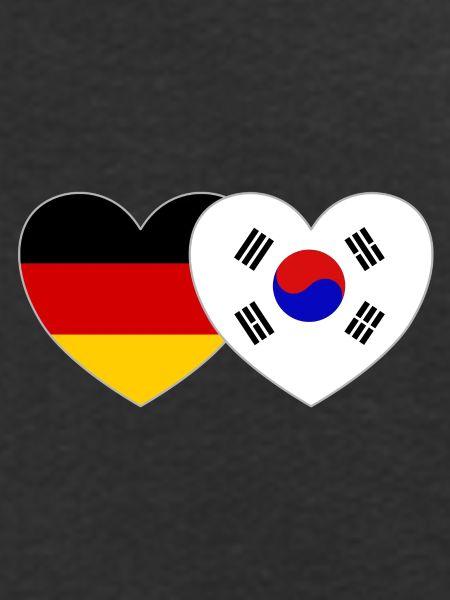 Het Hart van de de Vlag van Zuid-Korea van Duitsland