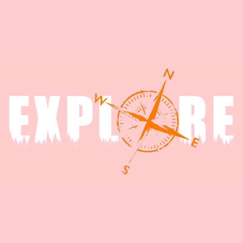 Explore Motiv mit einem Kompass