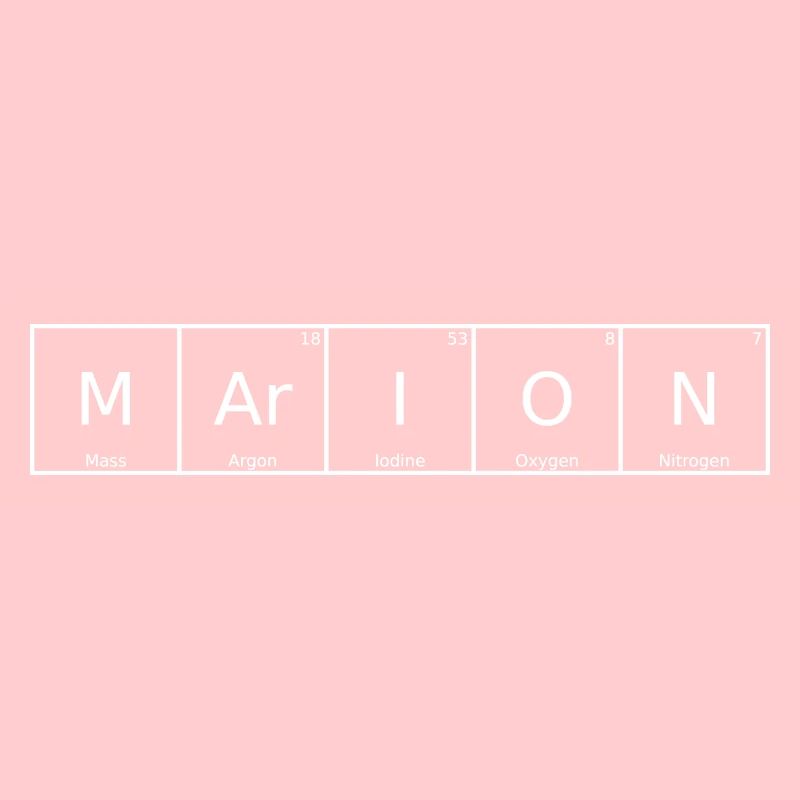 Marion Surname First Name Chemistry Periodic Table Elements