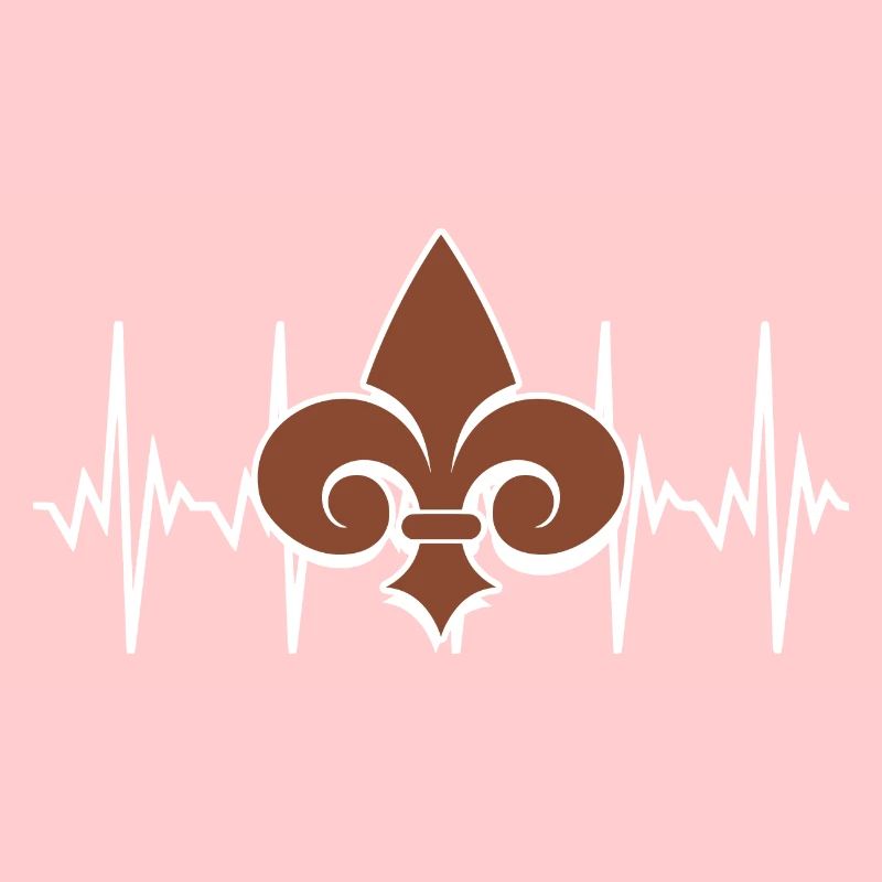 Fleur de Lis Lys Herzschlag