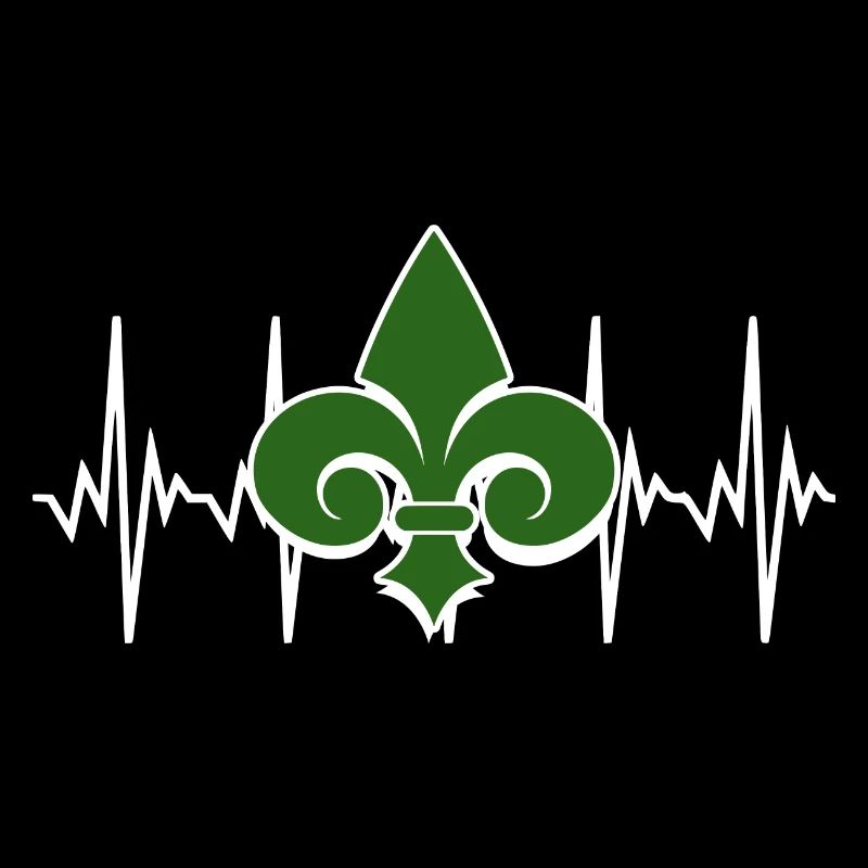 Fleur de Lis Lys Herzschlag