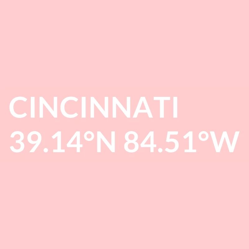 Cincinnati, Ohio, USA Coordinates