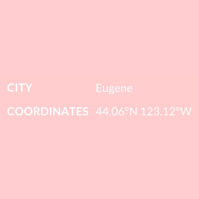 Eugene, Oregon, États-Unis les coordonnées