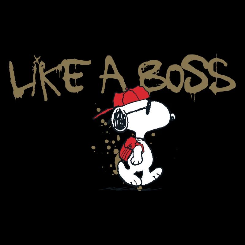 Peanuts Snoopy Like A Boss Cooler Spruch
