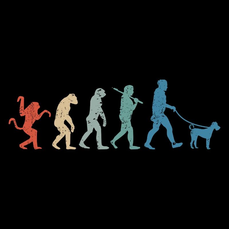 Irish Terrier Hund Papa Evolution Vintage