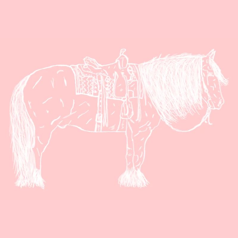 Pferd mit Sattel