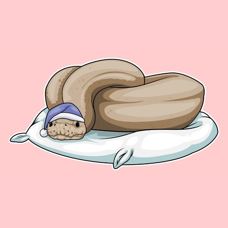 Oreiller de couchage serpent