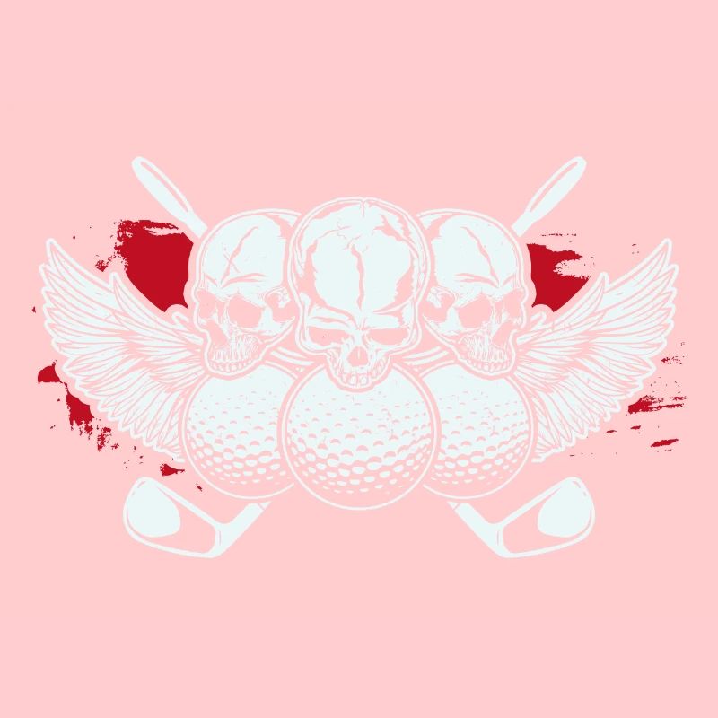 GOLF | Skull Golfball Golfschläger Golfer Geschenk