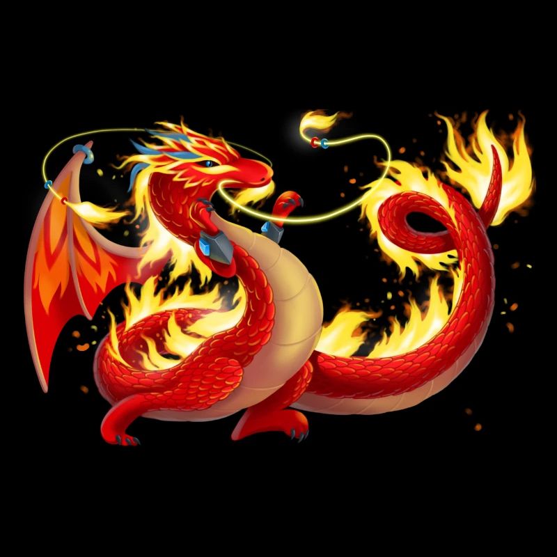 Magischer Feuer Drache - Drachen der Elemente