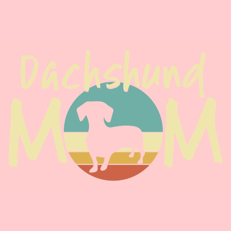 Dackel Mond Mutter Design