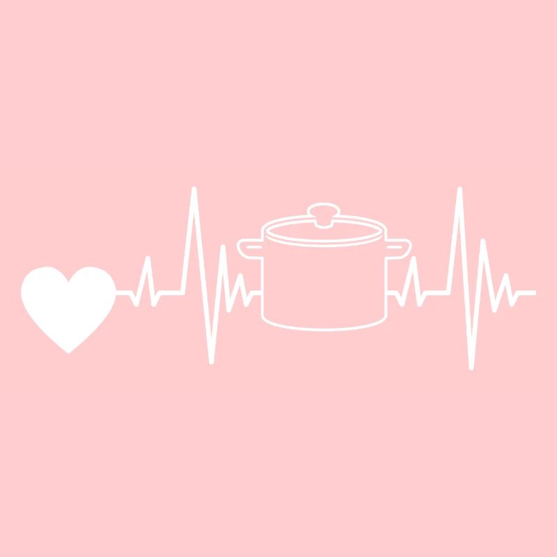 Cooking Gift Cooking Heartbeat Hobby Chef Baker